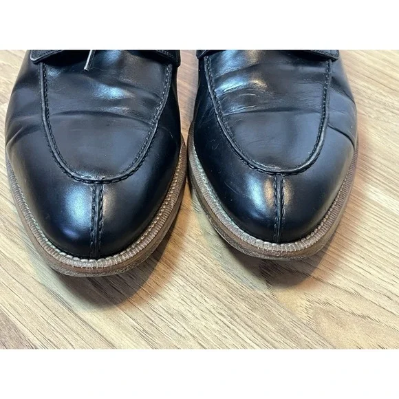 Magnanni Men's Shoes Size 9.5 Split Toe Black Leather Dress Shoes 14809 - Picture 8 of 9